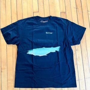 Bon Iver salmon t-shirt - unisex L, brand new never worn